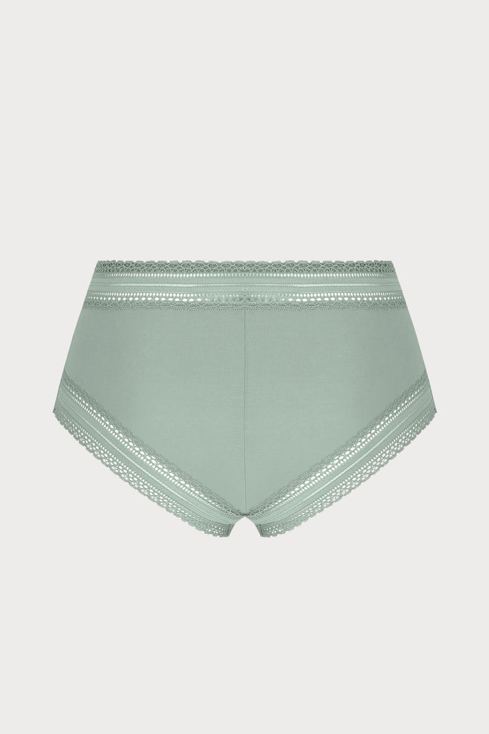 Simply Graphic Mini Shorts in Green, Size L (UK 14)