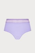 Simply Graphic Mini Shorts in Lilac, Size L (UK 14)