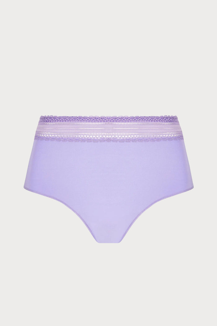 Simply Graphic Mini Shorts in Lilac, Size L (UK 14)