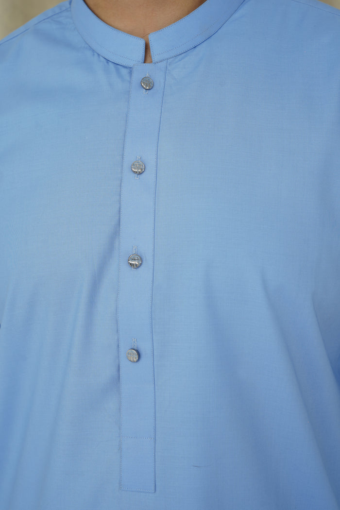 SKY BLUE MEN'S SHALWAR KAMEEZ