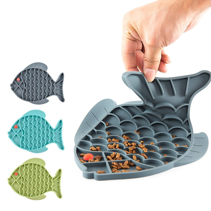 Slow Feeding Silicone Dog Cat Bowls