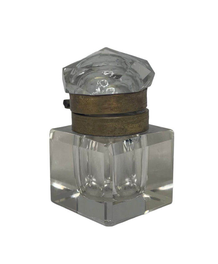 Small Glass Inkwell.