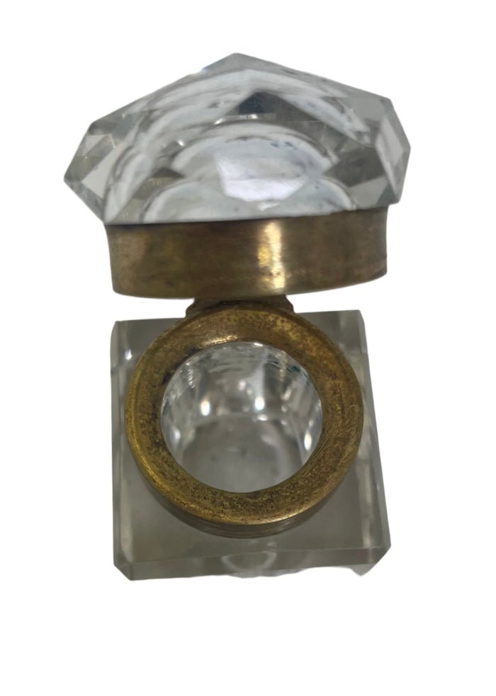 Small Glass Inkwell.