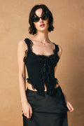 Snowwhite Lace Sleeveless Tank