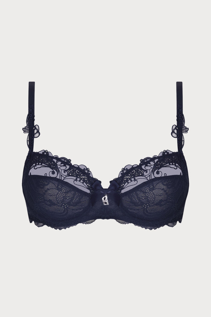 Lise Charmel Soir de Venise Half Cup Bra Navy