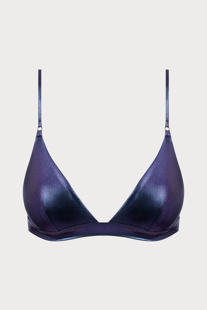 Maison Close Splash Blue Triangle Bikini Top - Naughty Knickers