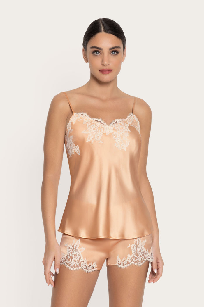 Lise Charmel Peach Silk Shorts Splendeur Soie