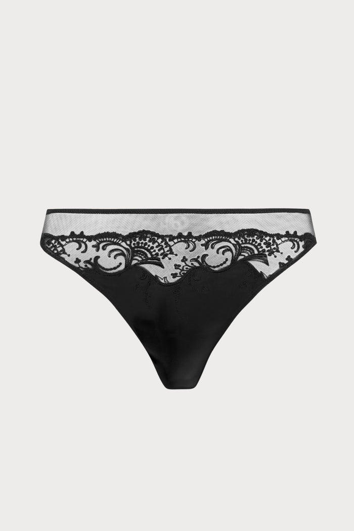 Lise Charmel Black Thong Splendeur Soie