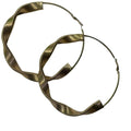 Stylish gold plated swirl