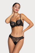 Sublime En Dentelle Black Half Cup Bra