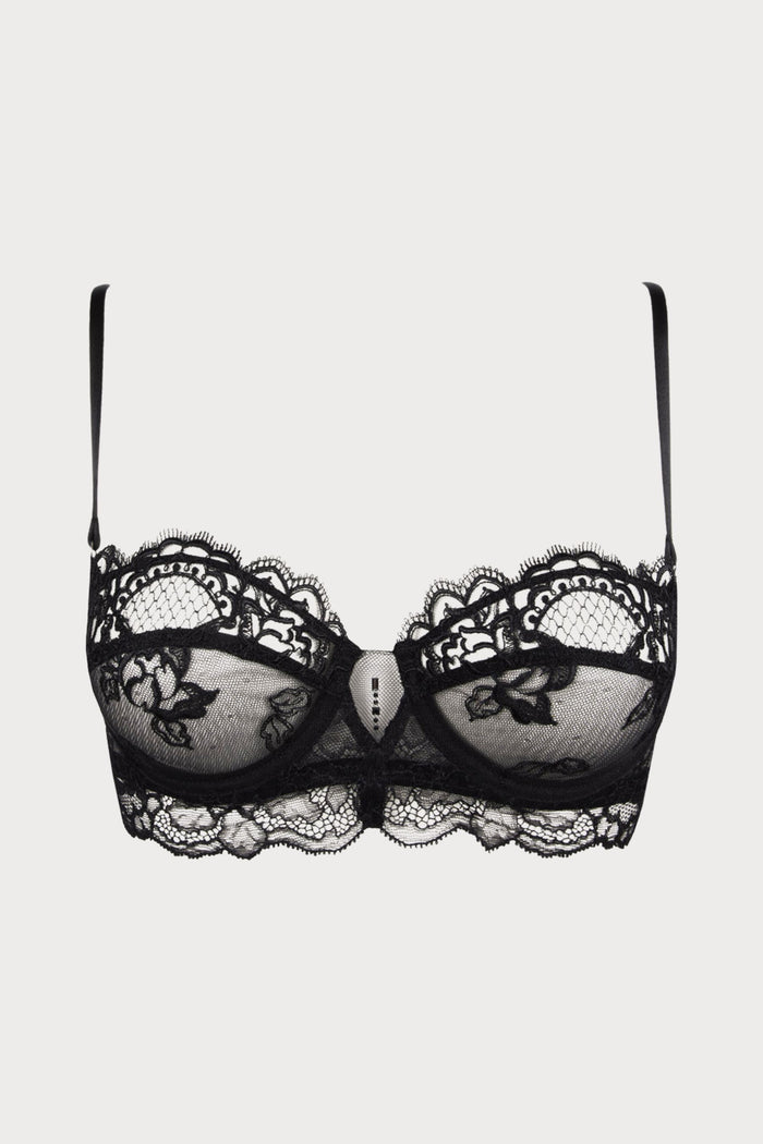 Sublime En Dentelle Black Half Cup Bra