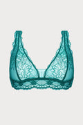 Sublime En Dentelle Bralette in Green, Size S (fits 32B-32C)