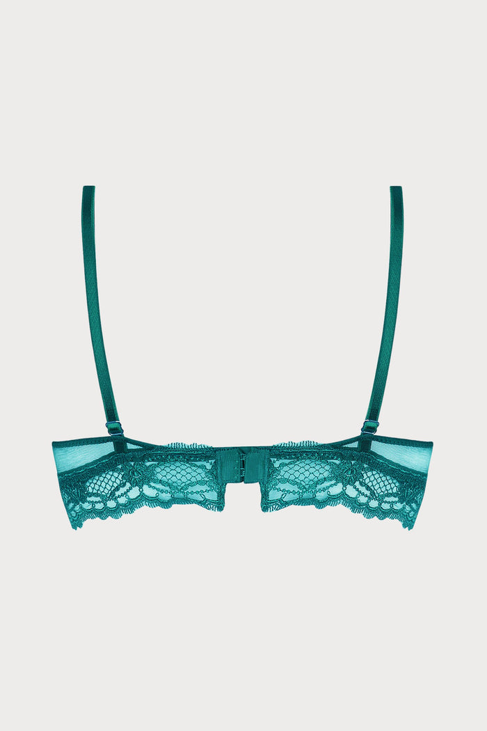 Sublime En Dentelle Bralette in Green, Size S (fits 32B-32C)