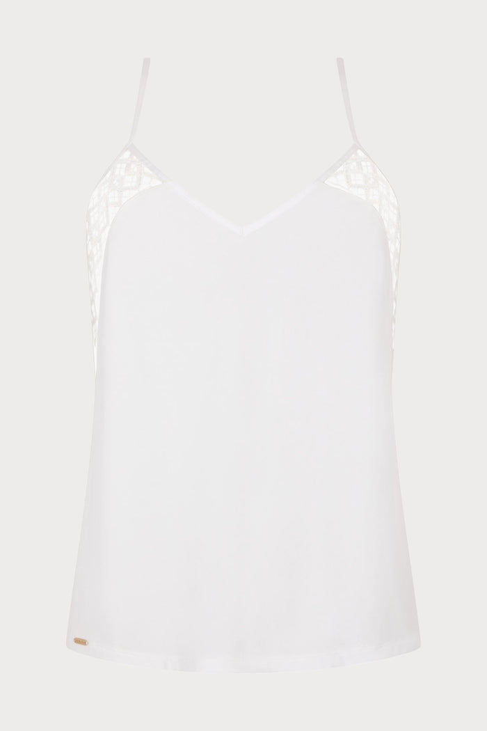 Aubade Black Modal Camisole with Embroidery Sweet Obsession