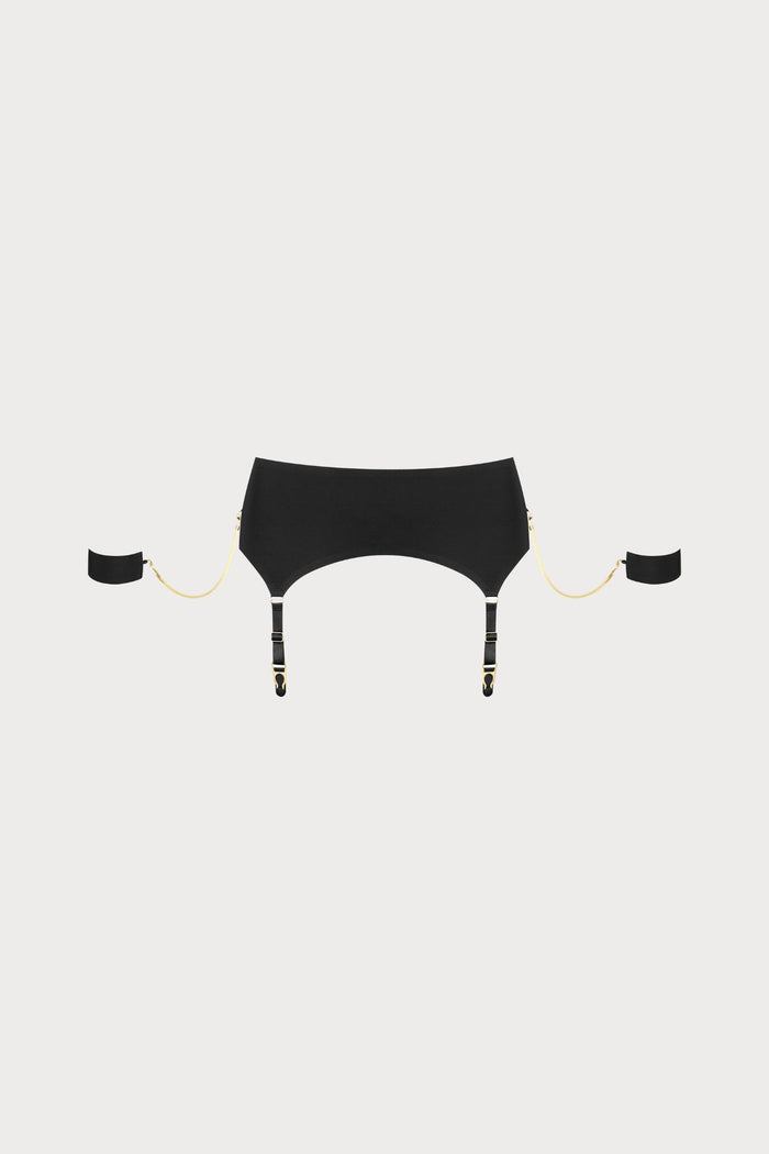 Tapage Nocturne Suspender Belt with Handcuffs