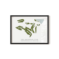 The Aquidneck Club | Golf Course Map | Black Frame