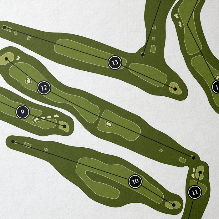 The Aquidneck Club | Golf Course Map | Close Up