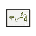 The Phoenician Golf Club | Golf Course Map | Black Frame