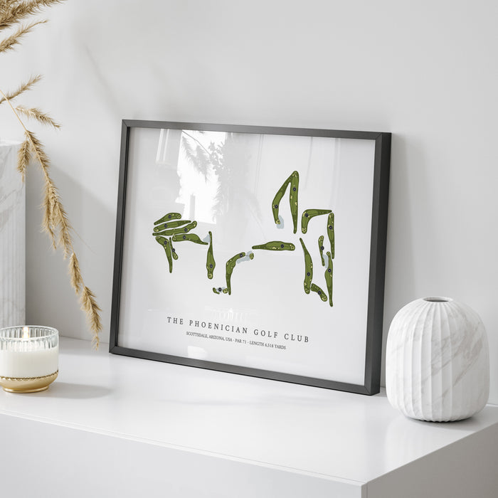 The Phoenician Golf Club | Golf Course Map | On Table
