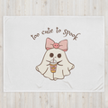 Too Cute to Spook Throw Blanket - 👻💖 Snuggle Up with Spooky Cuteness! 💖👻 - Whippie's