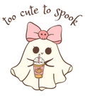 Too Cute to Spook Youth Tee - 👻💖 Boo-tiful and Spook-tacular! 💖👻 - Whippie's