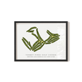 Torrey Pines Golf Course - North Course | Golf Course Map | Black Frame