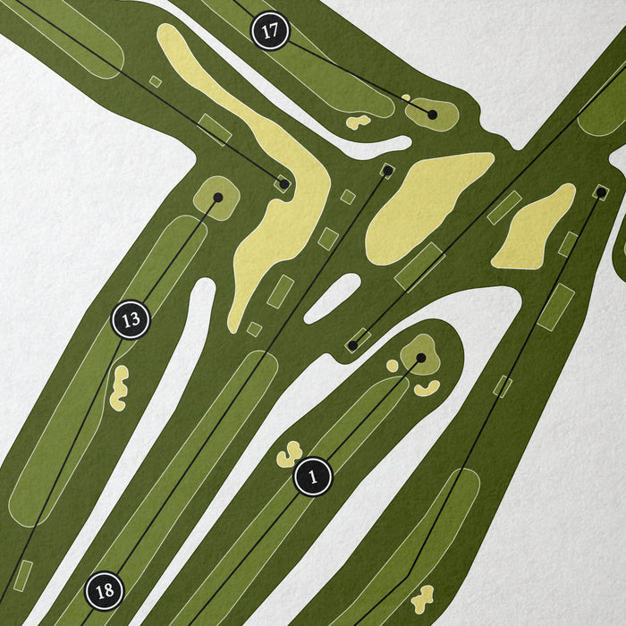 Torrey Pines Golf Course - North Course | Golf Course Map | Close Up
