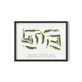 Toscana Country Club - North Course | Golf Course Map | Black Frame