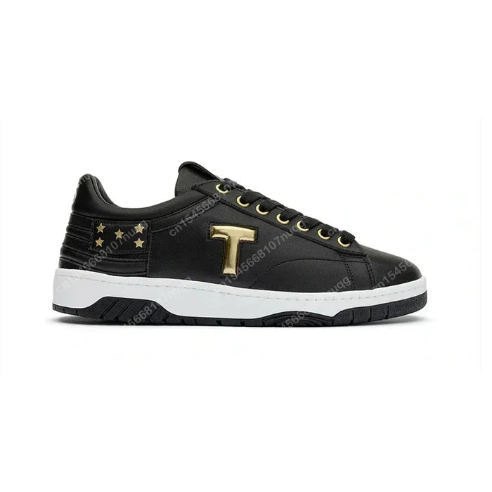 Trump Gold MAGA Never Surrender Makes Me Stronger Sneakers