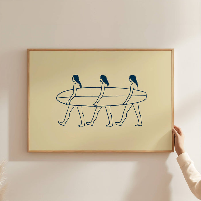Tumbleweed Design Studio - Surfers Minimal Art Print