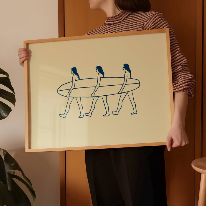 Tumbleweed Design Studio - Surfers Minimal Art Print