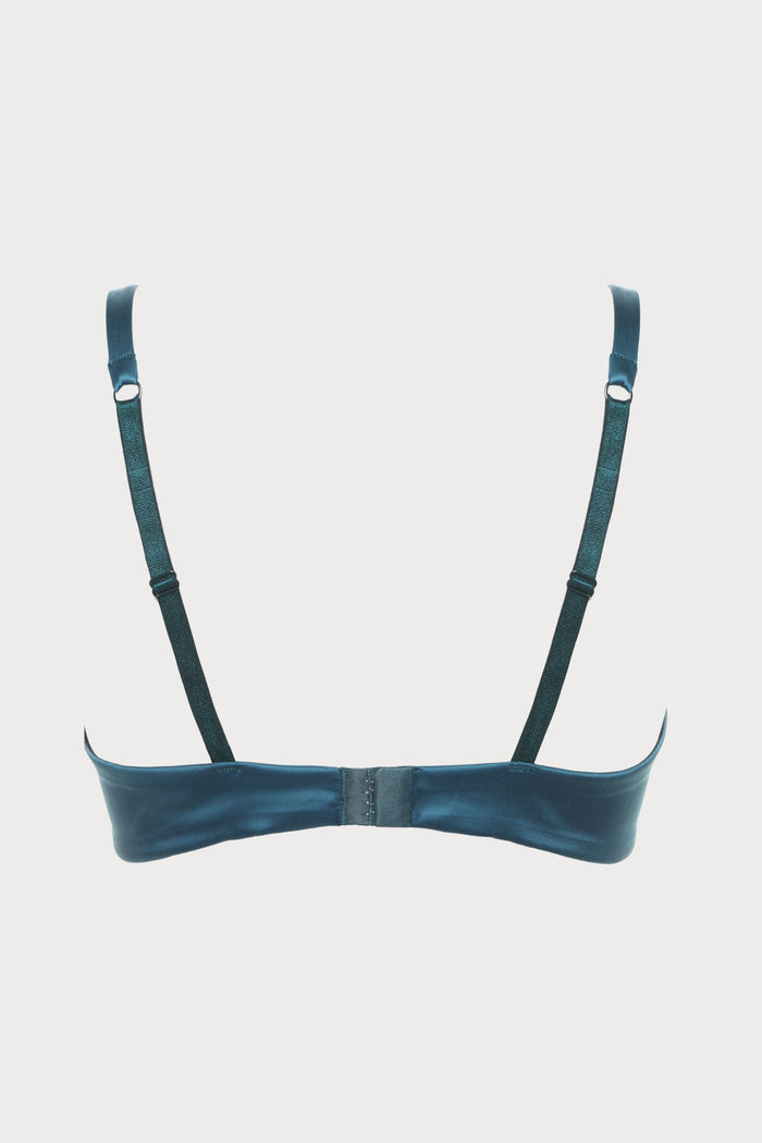 Prelude Venus Teal Embroidery Balcony Bra