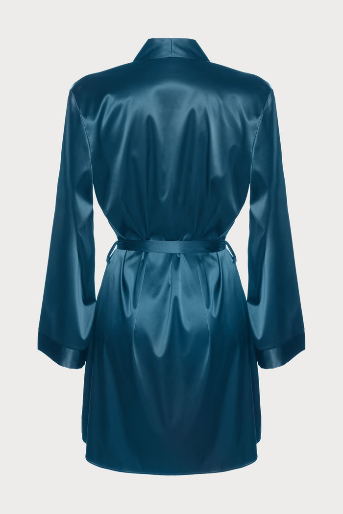 Prelude Venus Teal Satin Robe
