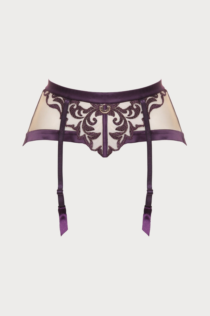 Prelude Venus Violet Suspender Belt