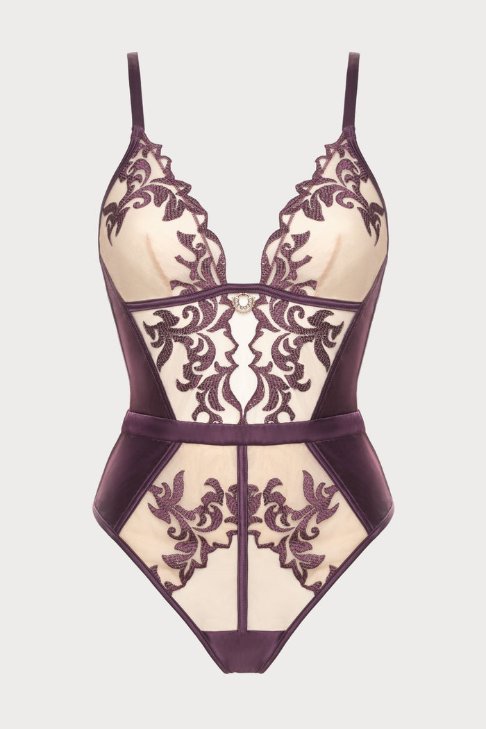 Prelude Venus Violet Thong Bodysuit