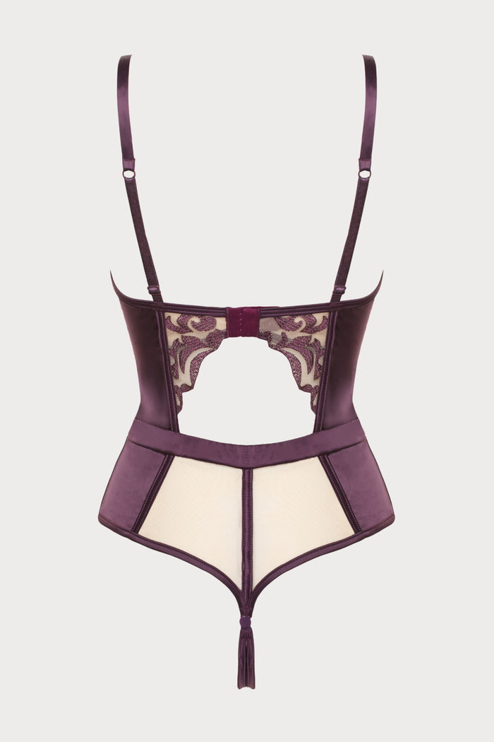 Prelude Venus Violet Thong Bodysuit