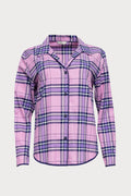Violet Check Pyjama Top
