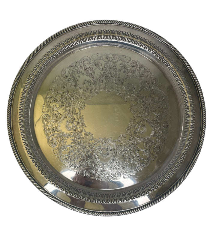 W. M. Rogers Large Silver Plate Tray.