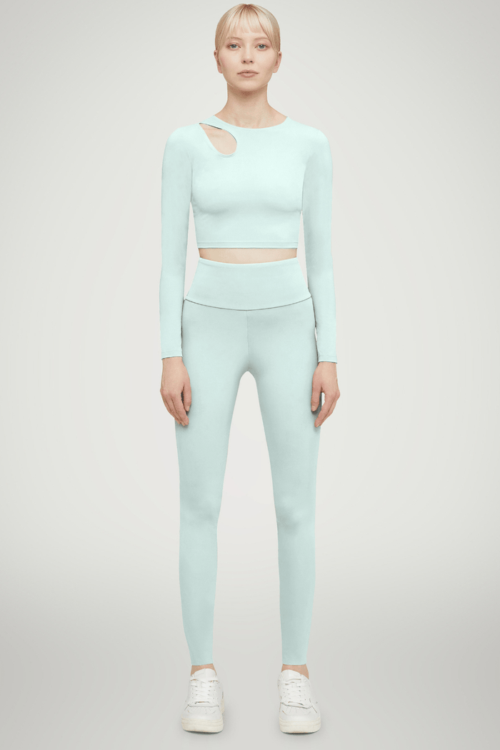 Wolford Warm Up Long Sleeve Top Aqua