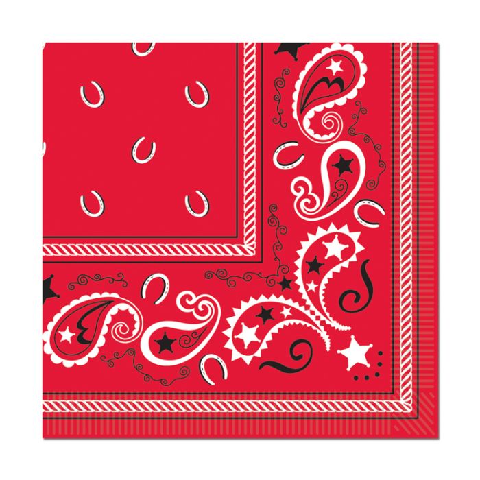 Western Bandana Luncheon Napkins