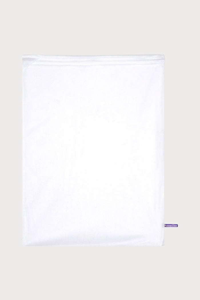 Maison Close White Rectangular Lingerie Mesh Wash Bag - Naughty Knickers