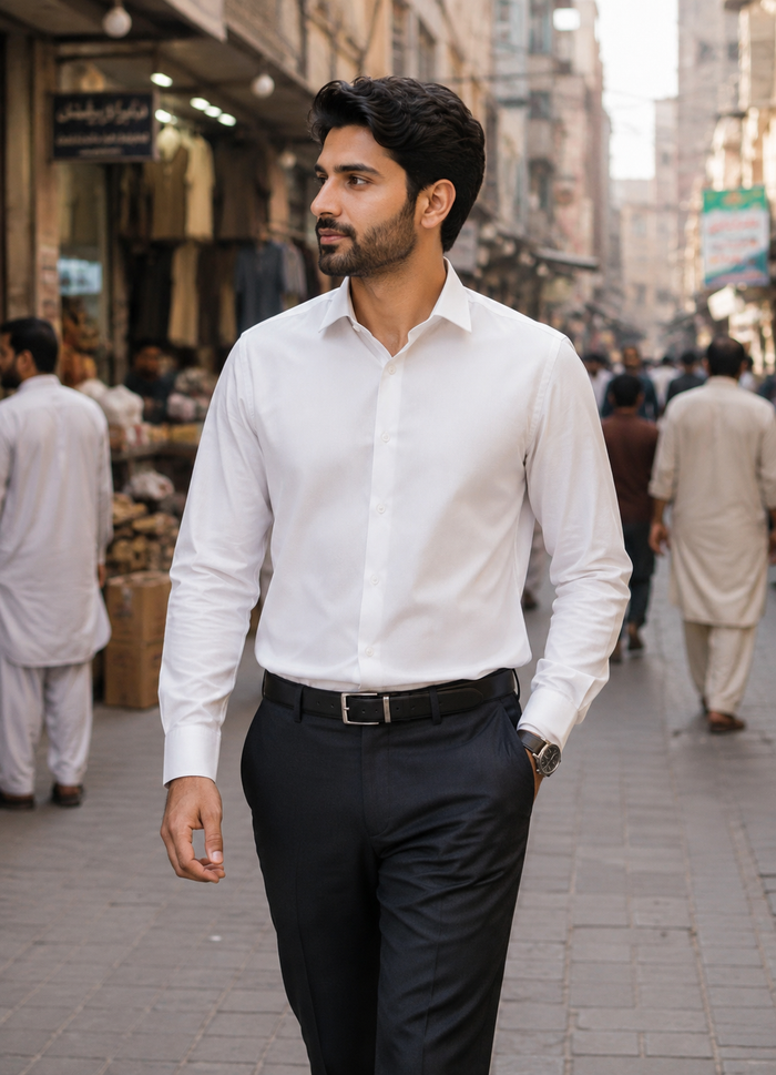 WHITE  SHIRT FOR MENS