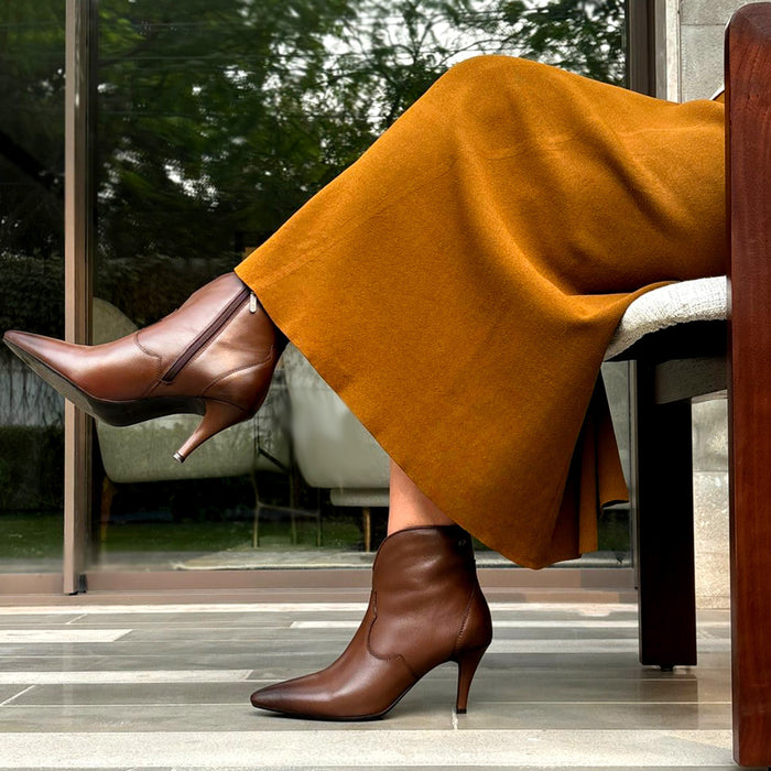Wilde Brown Stilleto Boot