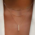 Women's Layered Chain Necklace (Gold)