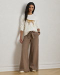 Women's Only Linen Pants (Brown)