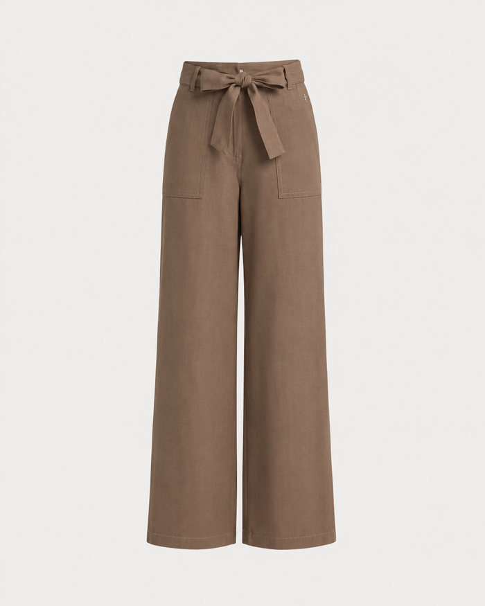 Women's Only Linen Pants (Brown)