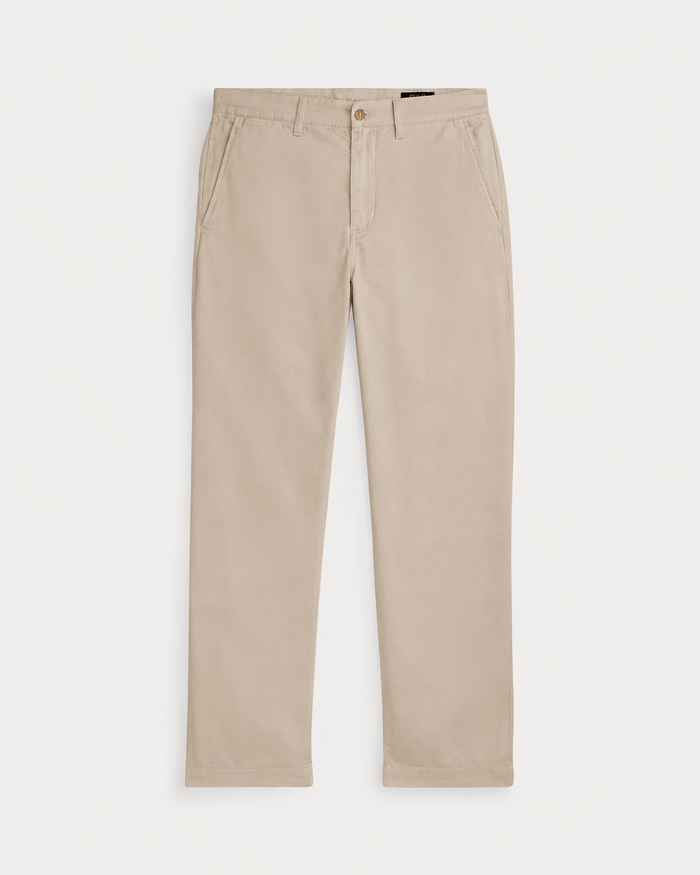 Women's Ralph Lauren Button Linen Pants (Beige)
