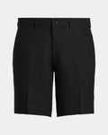 Women's Ralph Lauren Button Linen Shorts (Black)