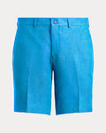 Women's Ralph Lauren Button Linen Shorts (Light Blue)
