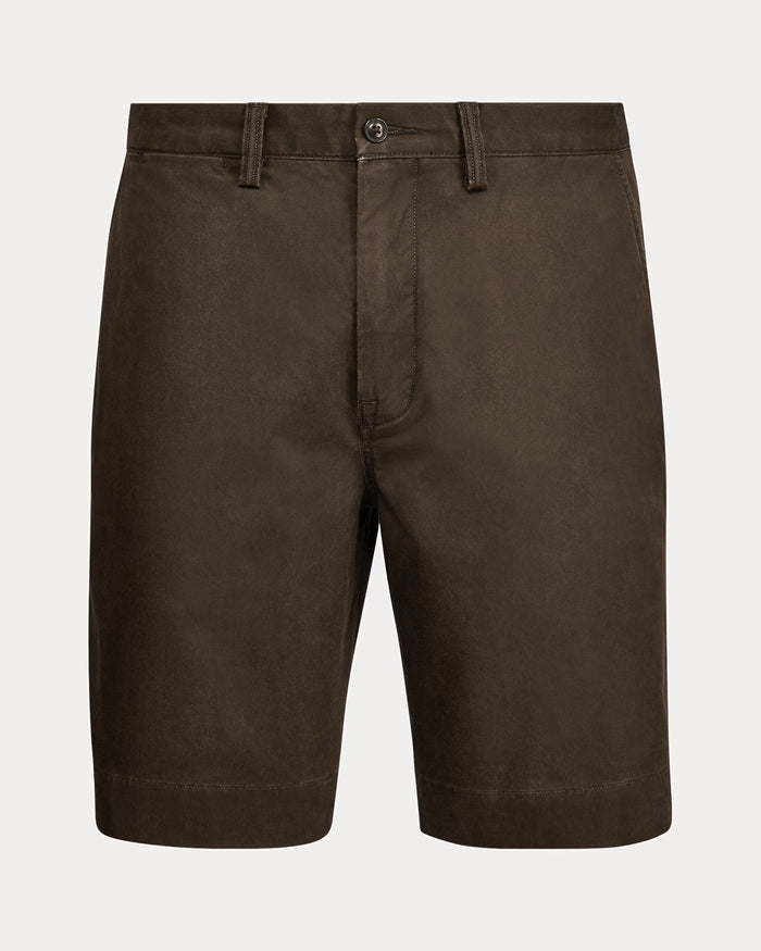 Women's Ralph Lauren Cotton Chino Shorts (Brown)